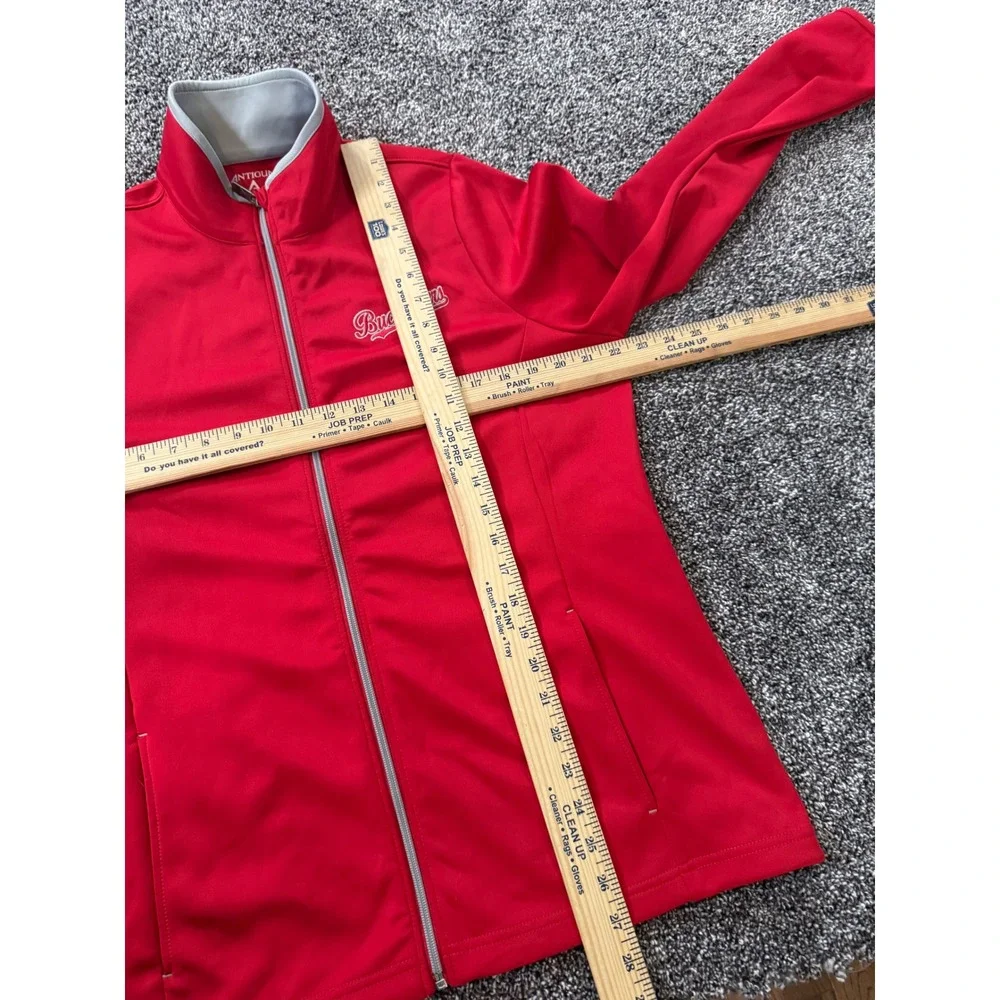 Antigua Womens Buccaneers Full Zip Jacket Red XL Embroidered Logo Performance